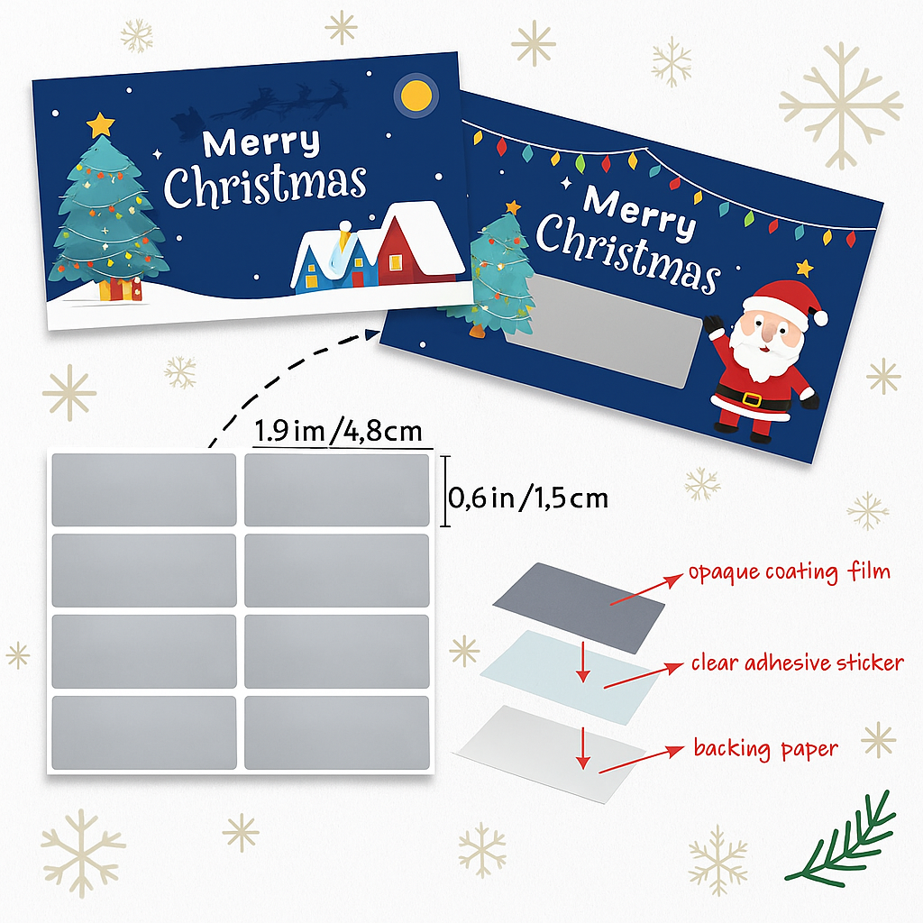 💌Tarjetas Rascas Navideñas Personalizables💌