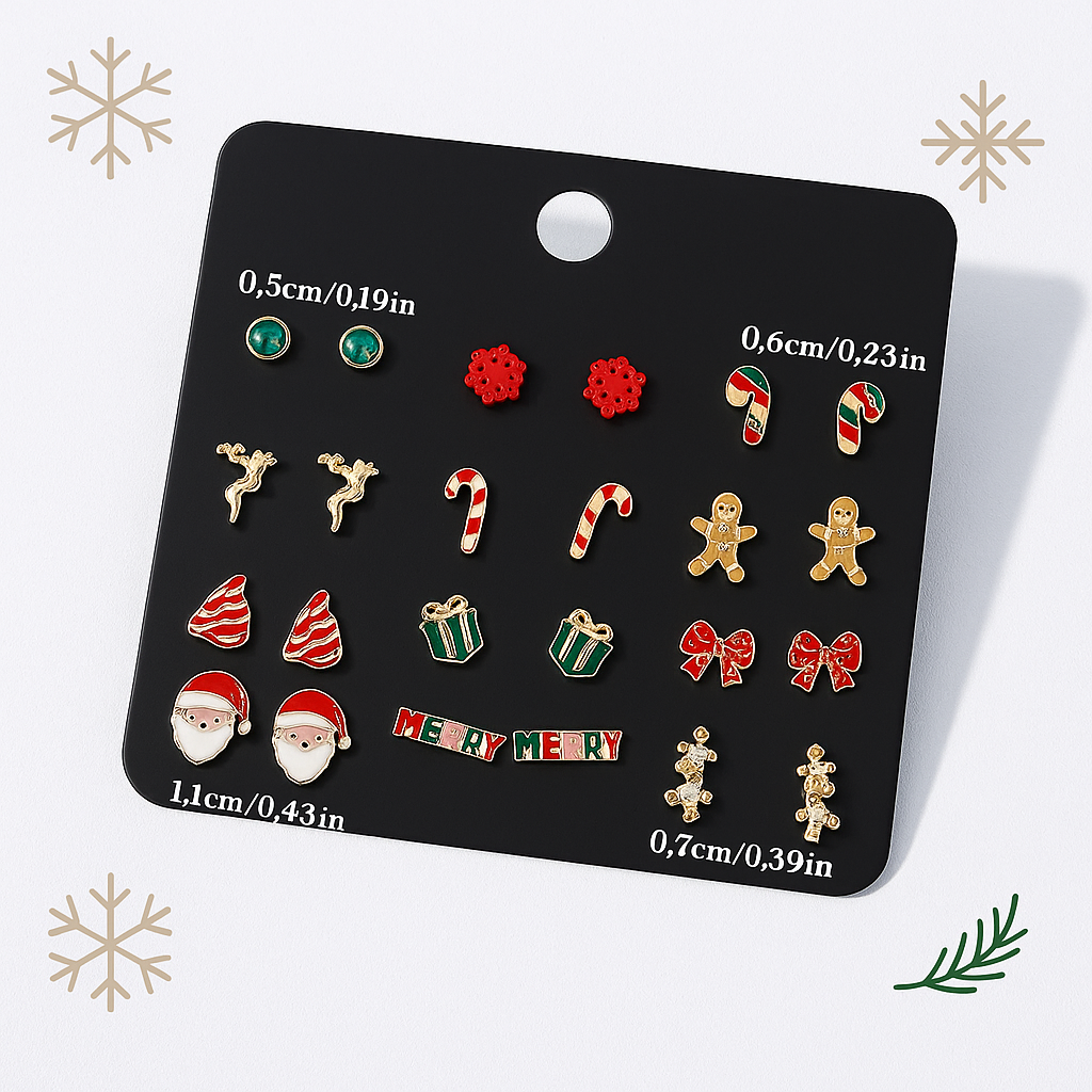 ✨ Pendientes Navideños Encantadores y Festivos ✨