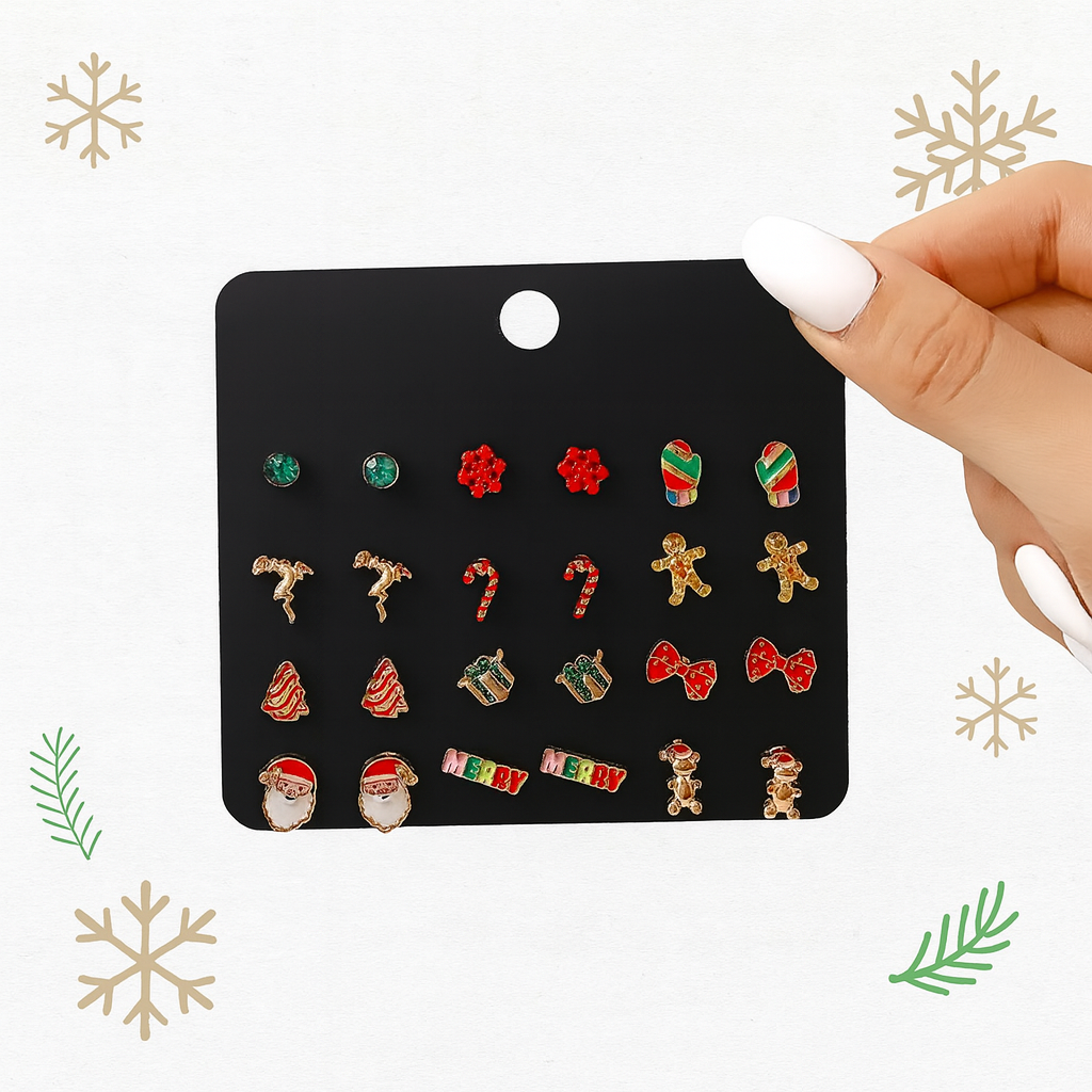 ✨ Pendientes Navideños Encantadores y Festivos ✨