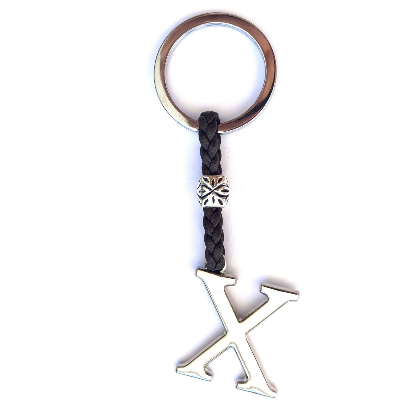 Llavero de Cuero con Iniciales (A-Z) Personalizado