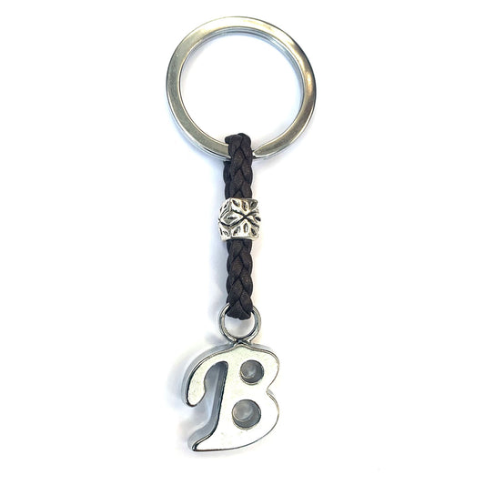 Llavero de Cuero con Iniciales (A-Z) Personalizado