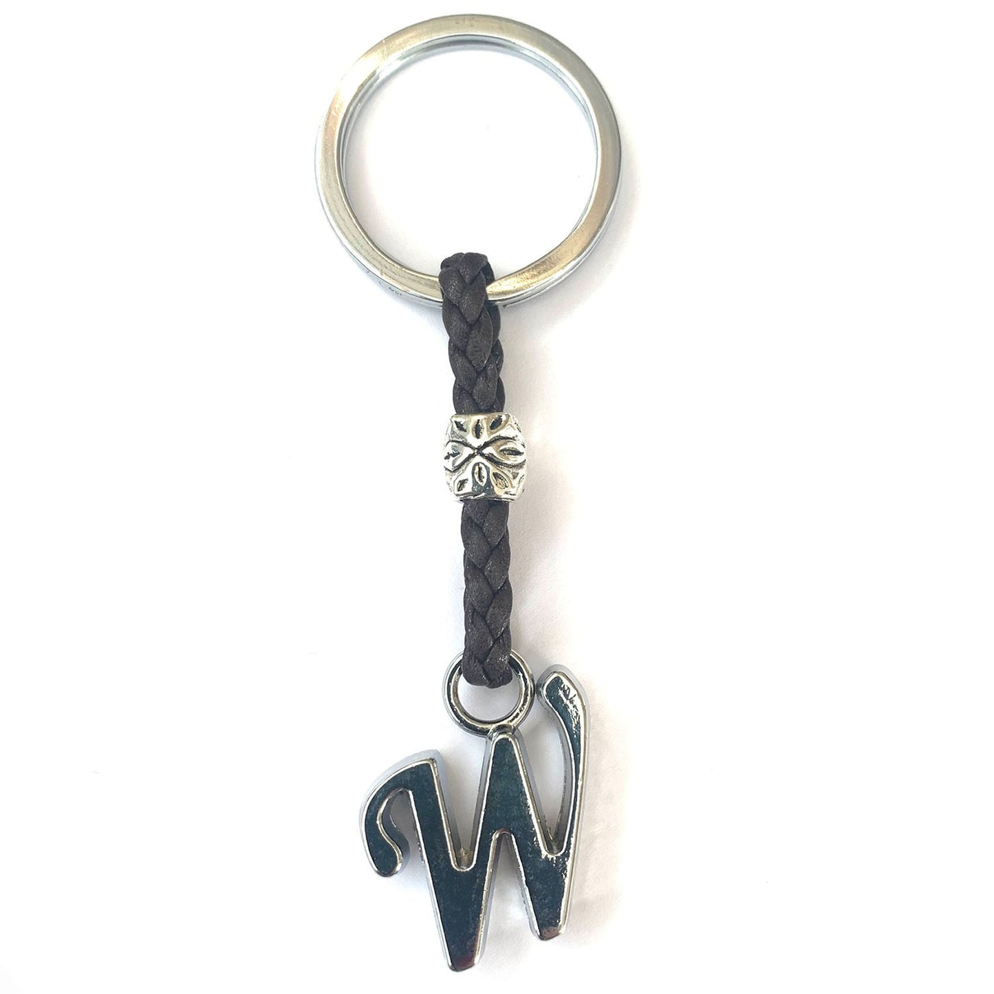 Llavero de Cuero con Iniciales (A-Z) Personalizado