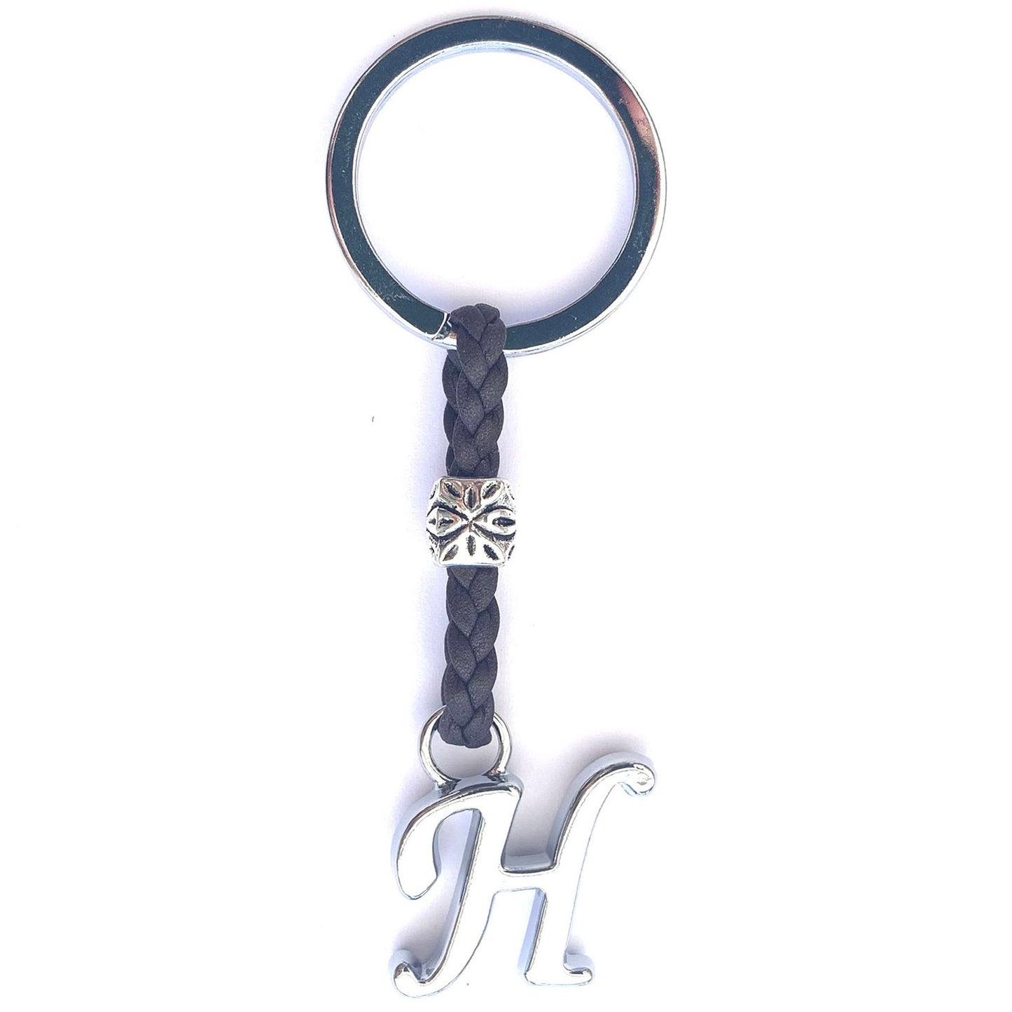 Llavero de Cuero con Iniciales (A-Z) Personalizado