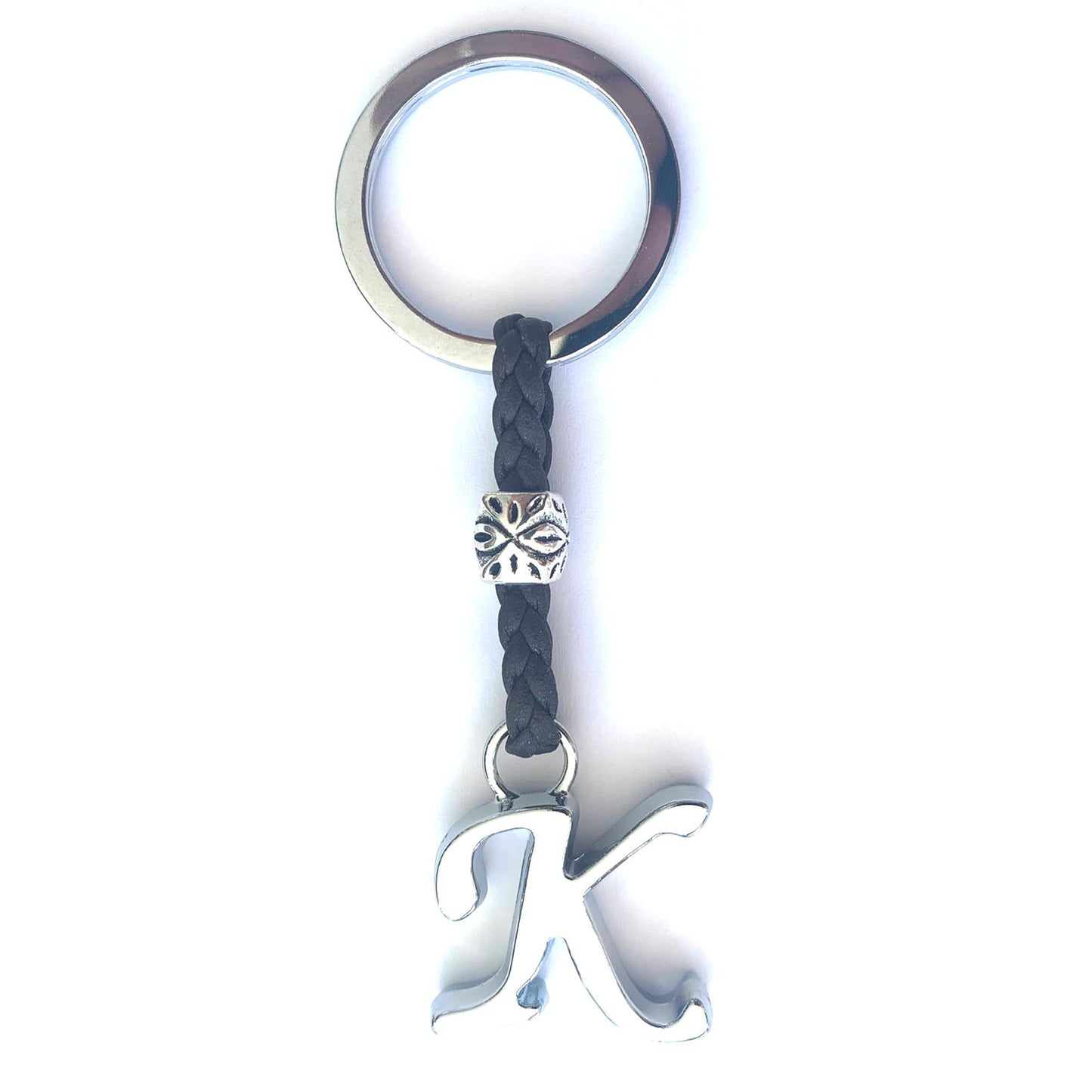 Llavero de Cuero con Iniciales (A-Z) Personalizado