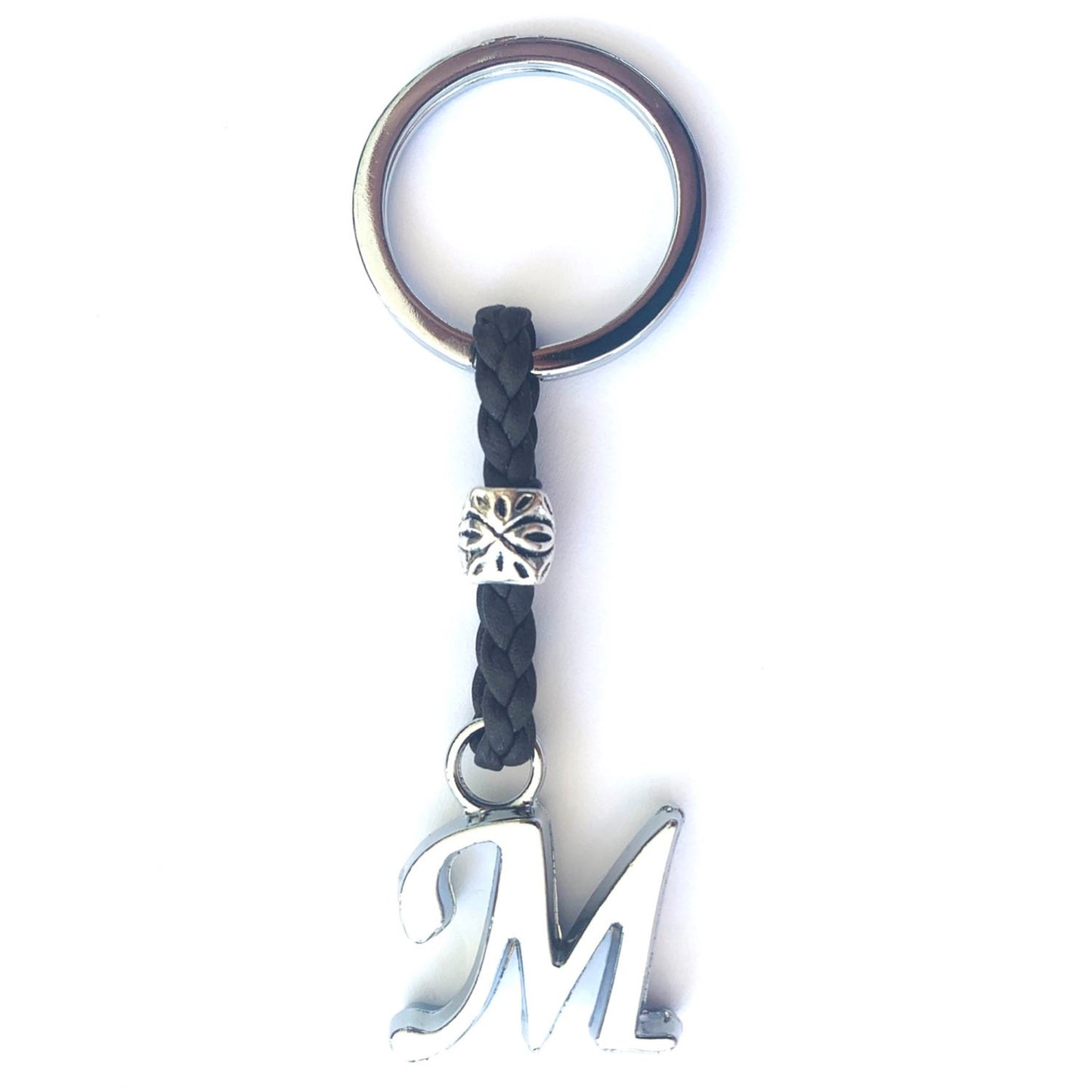 Llavero de Cuero con Iniciales (A-Z) Personalizado