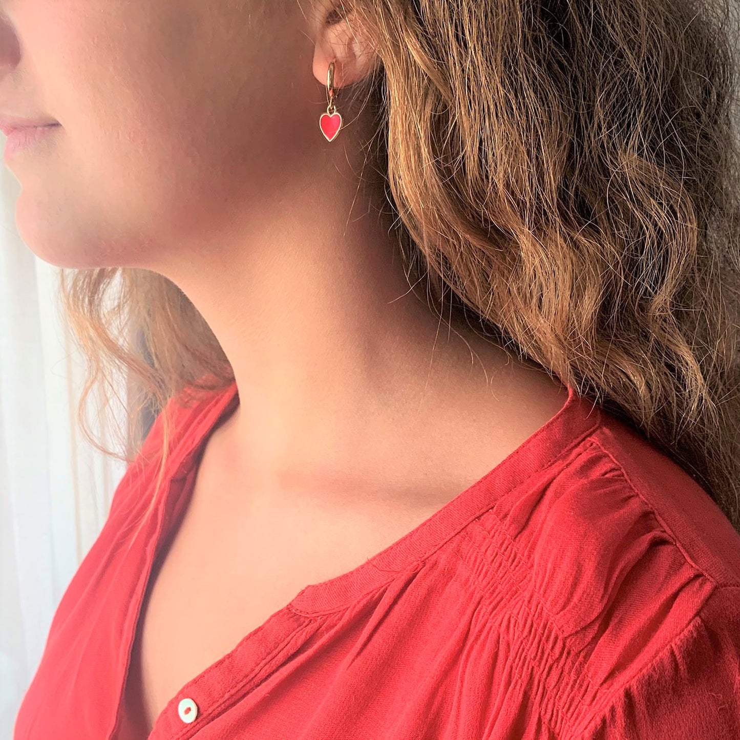 Pendientes Dorados Mujer Corazón