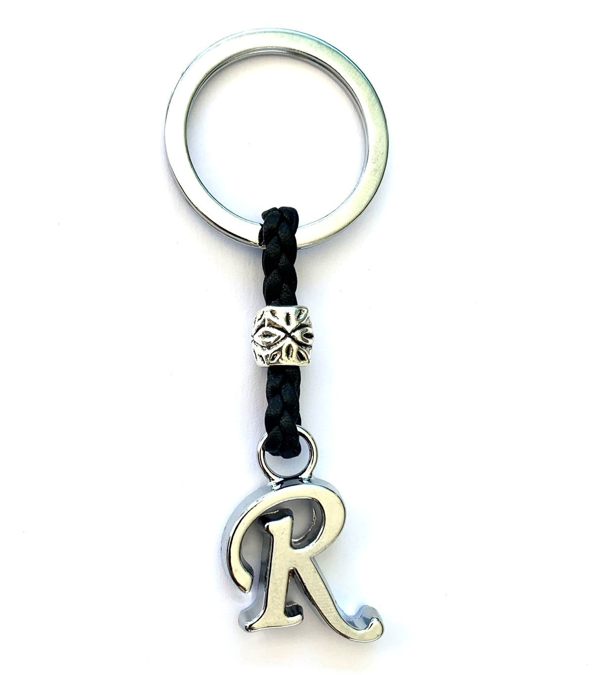 Llavero de Cuero con Iniciales (A-Z) Personalizado