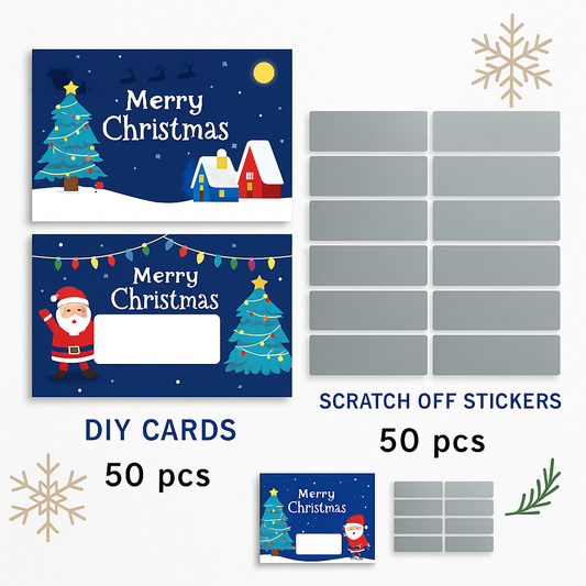 💌Tarjetas Rascas Navideñas Personalizables💌